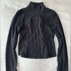 Lululemon cropped define jacket nulu polka dot flock